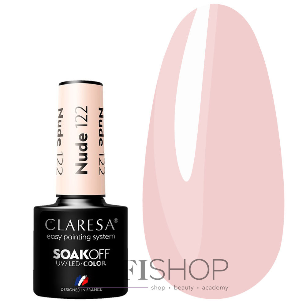 Gel polish Claresa NUDE 122 light beige 5 ml- buy with delivery |  Tufishop.com