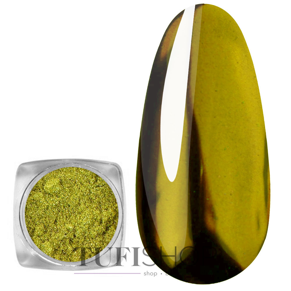 Mirror powder (rubbing) DUST Metallic Gold 2g - buy golden nails in Germany