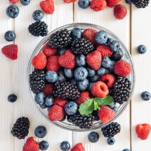 Bowl of mixed berries