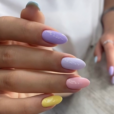 bunte nägel für zwillinge