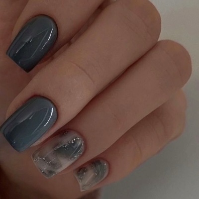 elegante steinbock-nägel