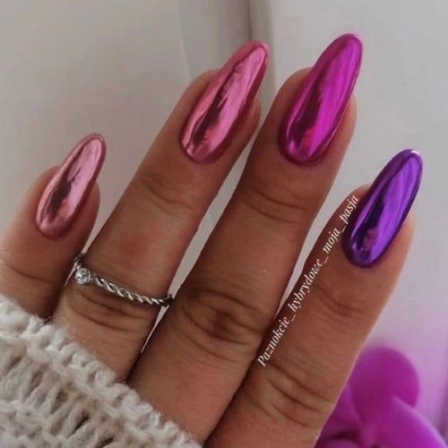 Metallic Maniküre Look