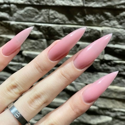 Stiletto nails are a statement of confidence