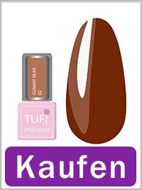 Gellack TUFI profi PREMIUM Gummy Bear №02 Choco Nougat 8 ml (0318253)