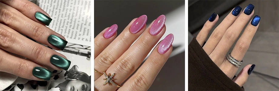 Cat-Eye-Nageldesign Muster
