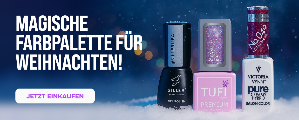 Gellacke mit Glitzer