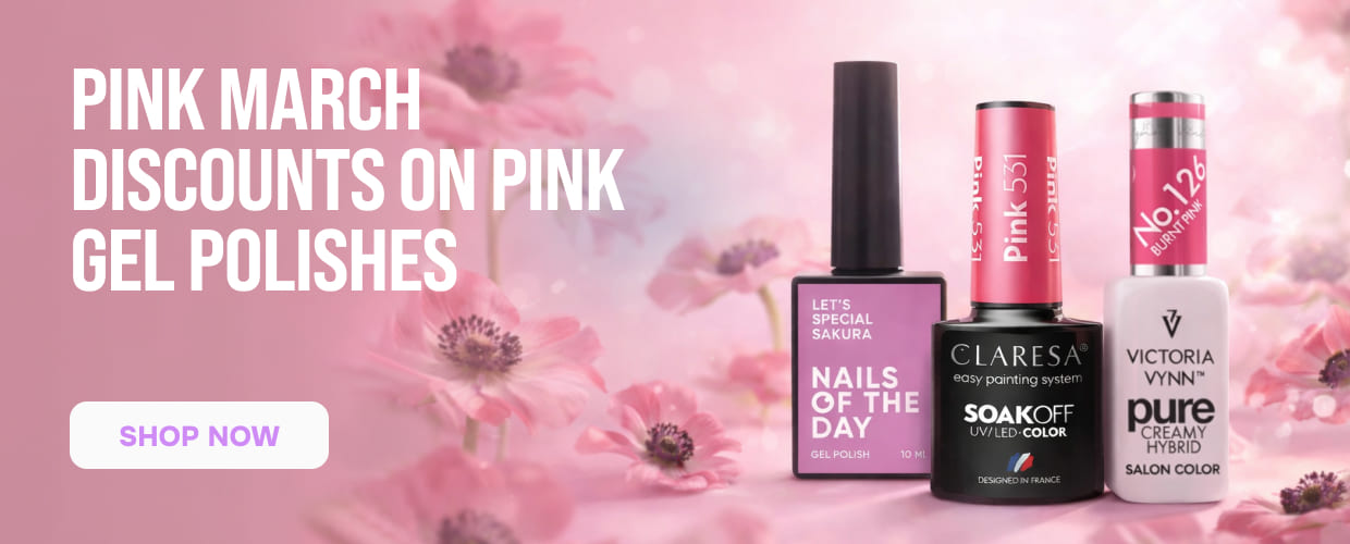 Discounts on pink gel polishes