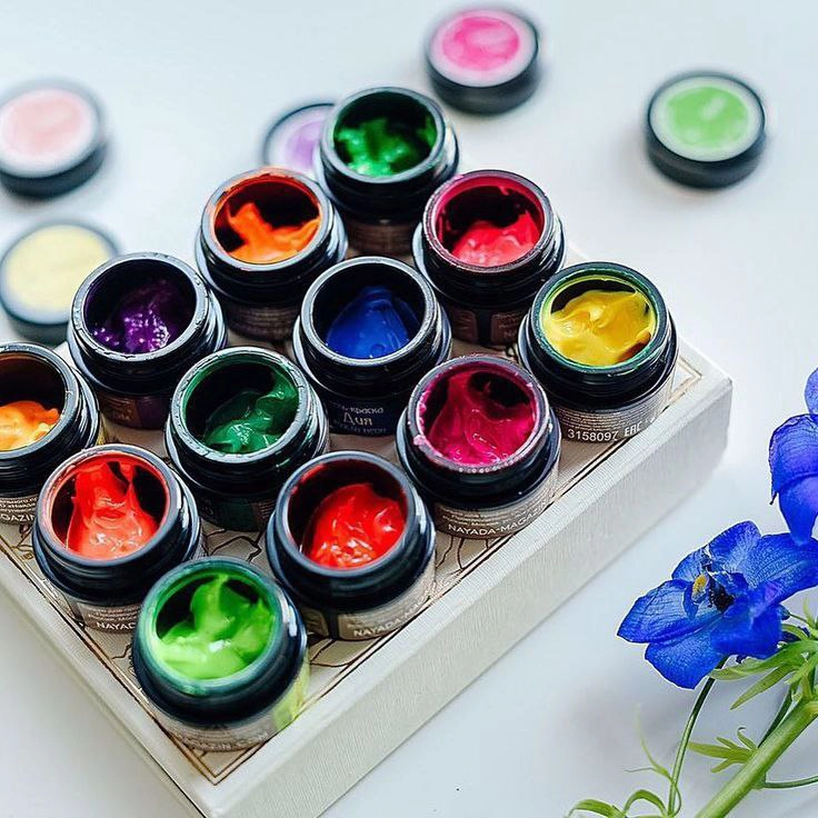 цветная гелевая краска для ногтей