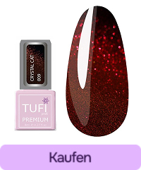 Gellack TUFI profi PREMIUM Crystal Cat 09 Rubin 8 ml