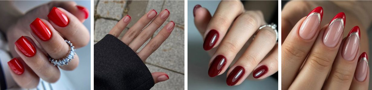 Ideen für rote Maniküre