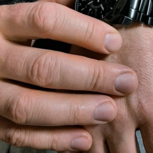Hands with groomed nails