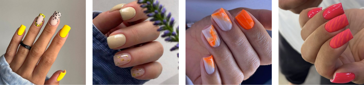 modische Sommerfarben für Gel-Lack